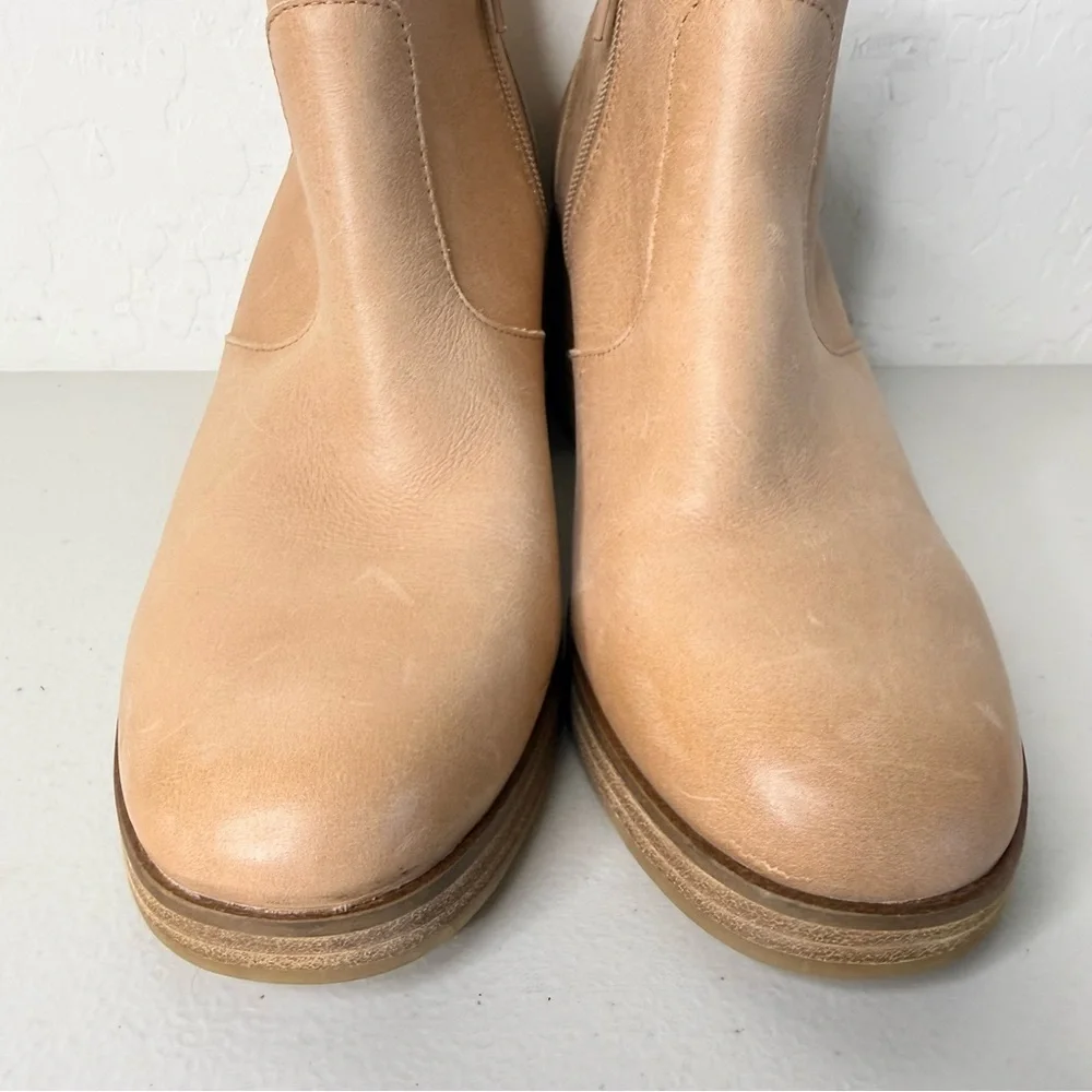 New Lucky Brand Quinlee Dusty SnAnd Stacked Heel Ankle Bootie Size 8